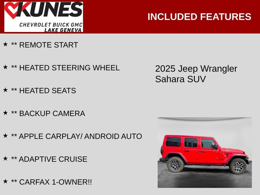 Used 2025 Jeep Wrangler Unlimited Sahara AWD/4WD image 2