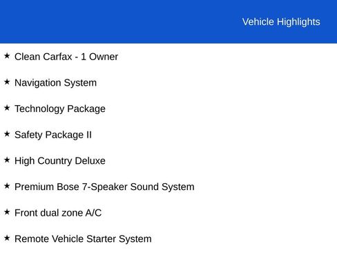 Certified 2022 Chevrolet Silverado 1500 High Country w/ Technology Package image 3