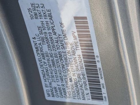 New 2026 Honda Odyssey Touring image 25