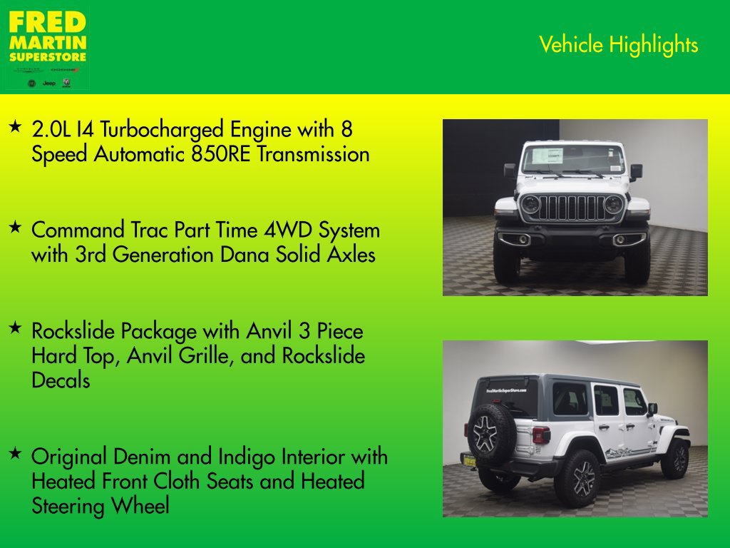 New 2026 Jeep Wrangler Unlimited Sahara w/ Rockslide Package AWD/4WD image 8