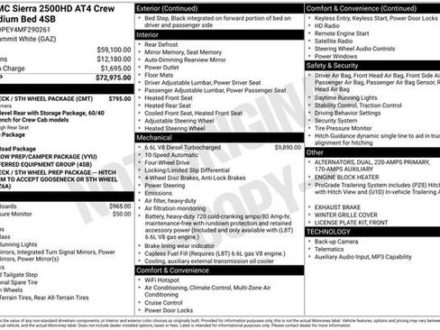 Used 2021 GMC Sierra 2500 AT4 w/ Gooseneck/5TH Wheel Package AWD/4WD image 21