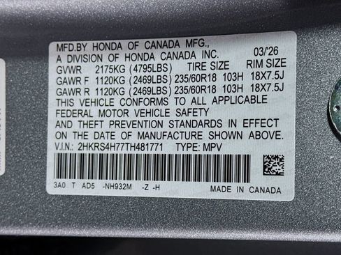 Certified 2026 Honda CR-V EX-L image 30