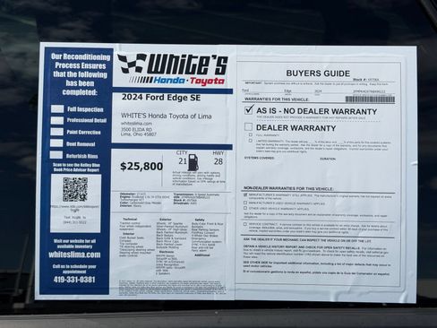 Used 2024 Ford Edge SE w/ Black Appearance Package AWD/4WD image 32