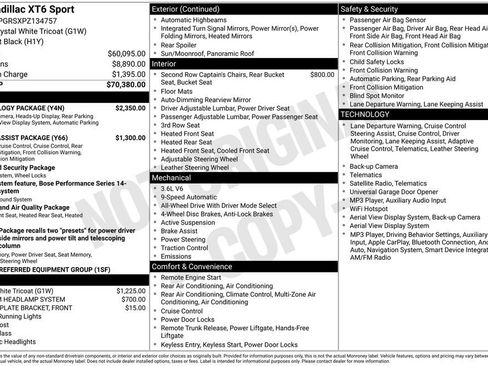 Used 2023 Cadillac XT6 Sport w/ Technology Package AWD/4WD image 24