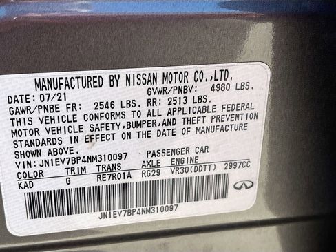 Used 2022 INFINITI Q50 Luxe w/ Cargo Package RWD image 33