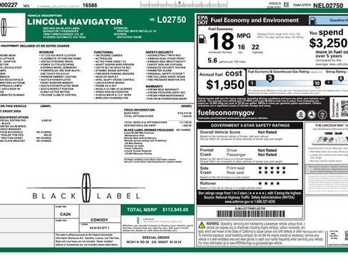 Used 2022 Lincoln Navigator Black Label AWD/4WD image 3