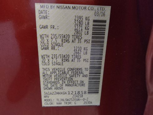 Used 2016 Nissan Murano Platinum w/ Platinum Technology Package AWD/4WD image 33