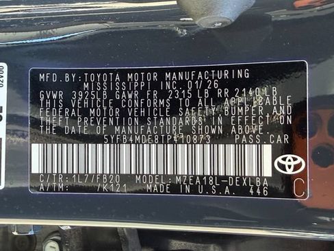 Used 2026 Toyota Corolla LE FWD image 24