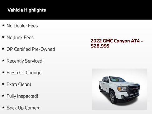Used 2022 GMC Canyon AT4 w/ Trailering Package AWD/4WD image 46