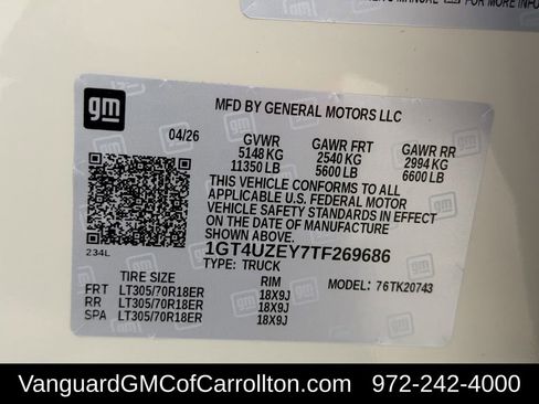 New 2026 GMC Sierra 2500 AT4X AWD/4WD image 24
