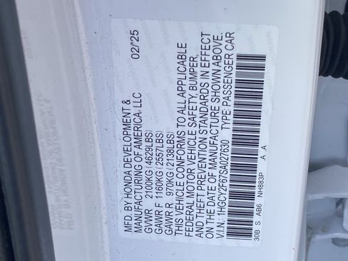 Certified 2025 Honda Accord EX-L image 30