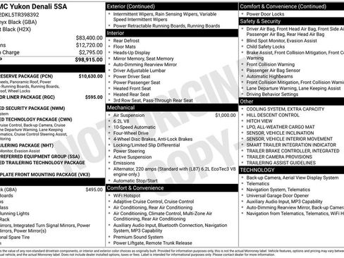 New 2026 GMC Yukon Denali w/ Denali Reserve Package AWD/4WD image 2