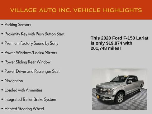 Used 2020 Ford F150 Lariat w/ Equipment Group 502A Luxury AWD/4WD image 14