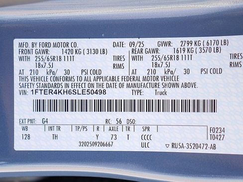 New 2025 Ford Ranger Lariat w/ FX4 Off-Road Package image 39