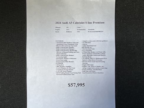 Used 2024 Audi A5 2.0T Premium AWD/4WD image 33