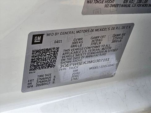 Used 2021 Chevrolet Silverado 1500 Custom image 23