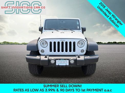 Used 2015 Jeep Wrangler Unlimited Rubicon w/ Connectivity Group AWD/4WD image 2