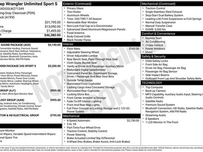 Used 2020 Jeep Wrangler Unlimited Sport S w/ Sun And Sound Package