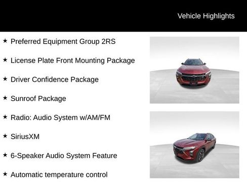 Used 2024 Chevrolet Trax RS w/ Sunroof Package FWD image 13