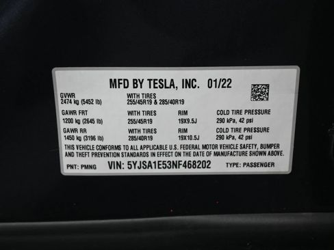 Used 2022 Tesla Model S AWD/4WD image 8