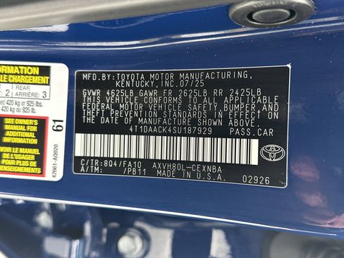 Certified 2025 Toyota Camry LE image 34