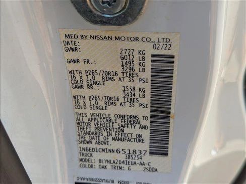 Used 2022 Nissan Frontier S w/ Technology Package AWD/4WD image 16