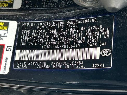Used 2023 Toyota Camry LE FWD image 46