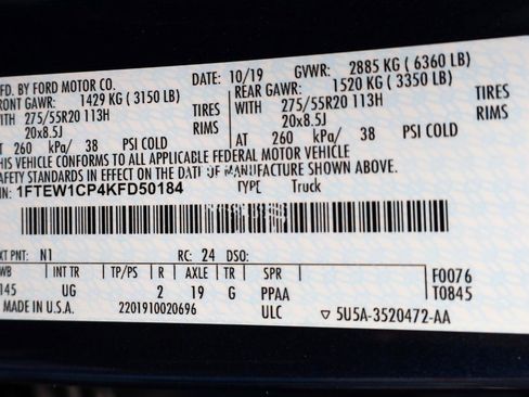 Used 2019 Ford F150 XLT w/ Equipment Group 302A Luxury image 19