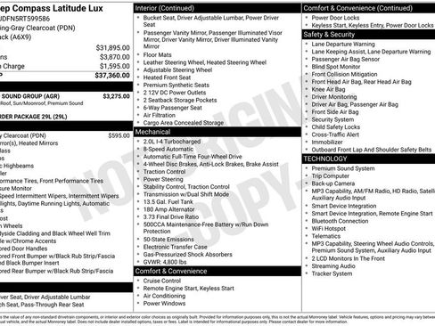 Used 2024 Jeep Compass Latitude w/ Sun and Sound Group AWD/4WD image 30