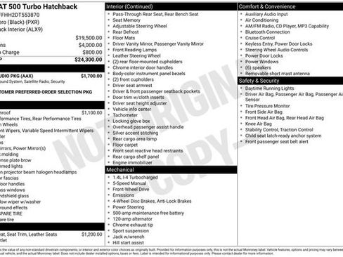 Used 2013 FIAT 500 Turbo w/ Beats Audio Pkg FWD image 11