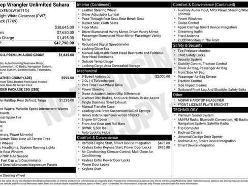 Used 2020 Jeep Wrangler Unlimited Sahara image 2