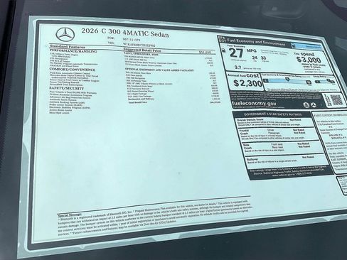 New 2026 Mercedes-Benz C 300 4MATIC Sedan image 12