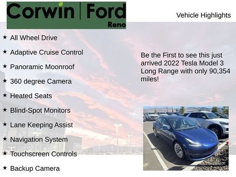 Used 2022 Tesla Model 3 Long Range AWD/4WD image 4