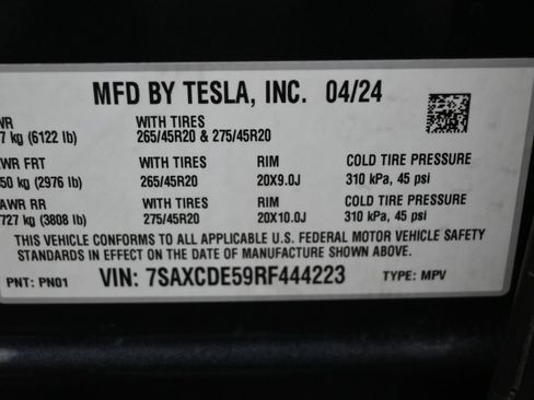 Used 2024 Tesla Model X AWD/4WD image 8