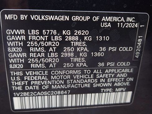 New 2025 Volkswagen Atlas Cross Sport SEL image 23