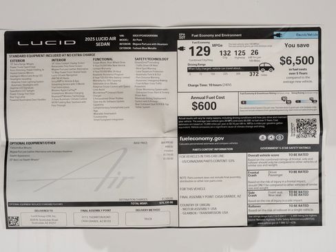 Used 2025 Lucid Air Pure image 74