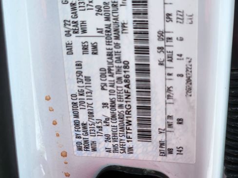 Used 2022 Ford F150 Raptor w/ Equipment Group 801A High image 26