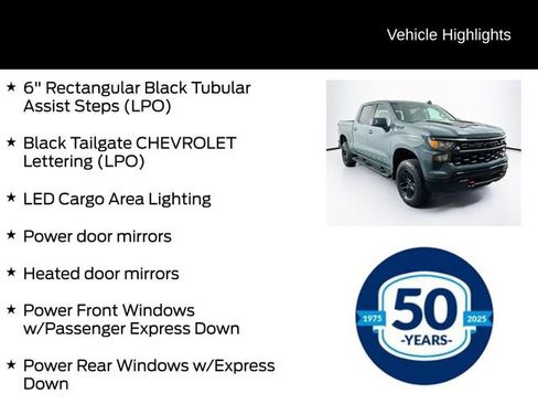 Used 2025 Chevrolet Silverado 1500 Custom Trail Boss w/ LPO, Dark Essentials Package AWD/4WD image 31