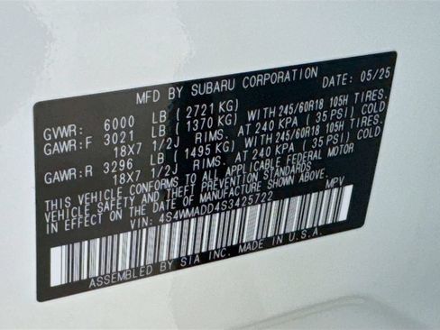 Certified 2025 Subaru Ascent Premium AWD/4WD image 28