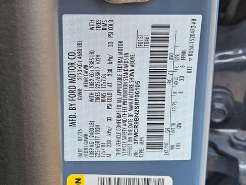 New 2025 Ford Bronco Sport Big Bend w/ Convenience Package AWD/4WD image 23