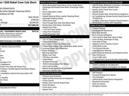 Used 2025 RAM 1500 Rebel w/ Rebel Level 1 Equipment Group image 6