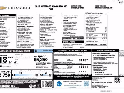 New 2026 Chevrolet Silverado 1500 RST w/ RST Select Package