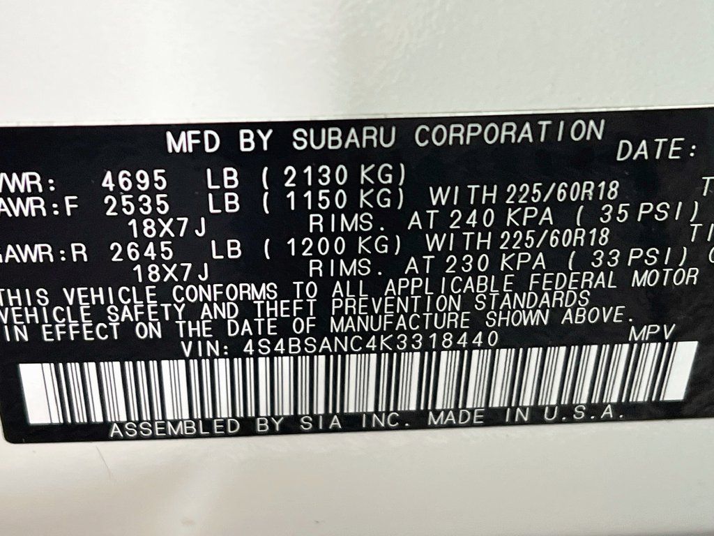 Used 2019 Subaru Outback 2.5i Limited AWD/4WD image 34