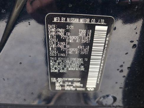 Used 2021 INFINITI QX80 Luxe w/ Cargo Package image 27