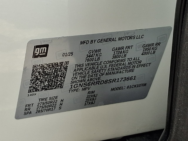 Used 2025 Chevrolet Tahoe RST w/ Comfort Package AWD/4WD image 30