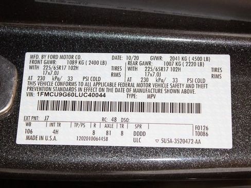 Used 2020 Ford Escape SE image 33