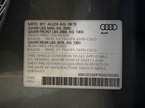 Used 2016 Audi Q5 3.0T Premium Plus w/ Technology Package AWD/4WD image 21