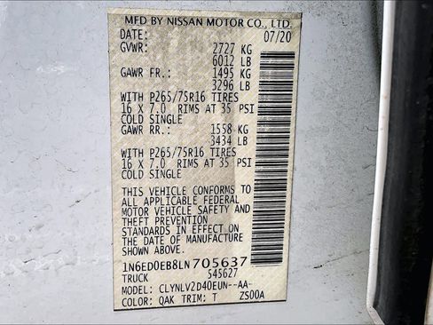 Used 2020 Nissan Frontier PRO-4X w/ Pro-4x Utility Package image 32