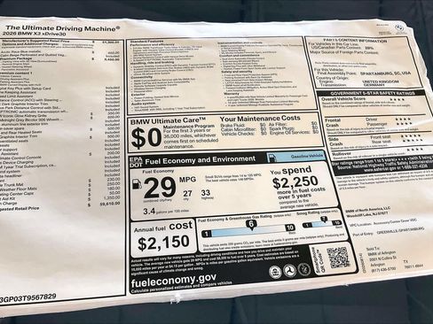 New 2026 BMW X3 xDrive30i w/ Premium Package AWD/4WD image 19
