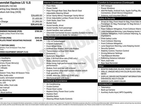 Used 2023 Chevrolet Equinox LS w/ LS Convenience Package FWD image 11